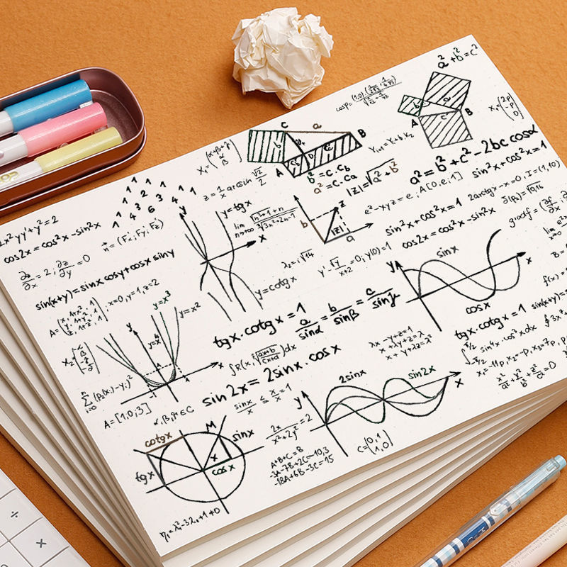 白纸本加厚考研草稿纸批发画画纸张高中大学生错题演算草稿本空白