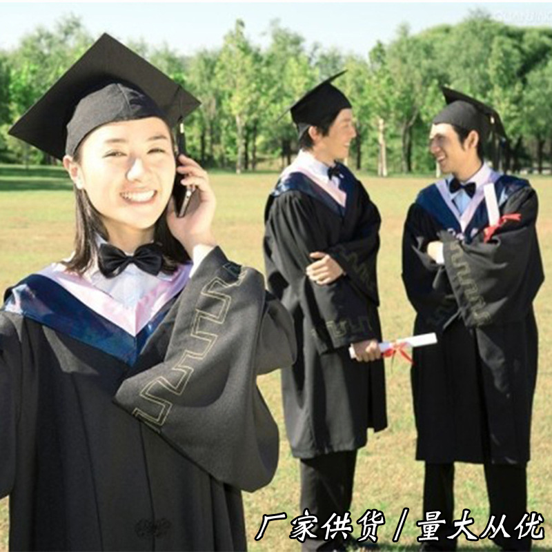 bachelor‘s clothing wholesale graduation dress liberal arts engineering college students master boshi academic dress adult graduation performance photo