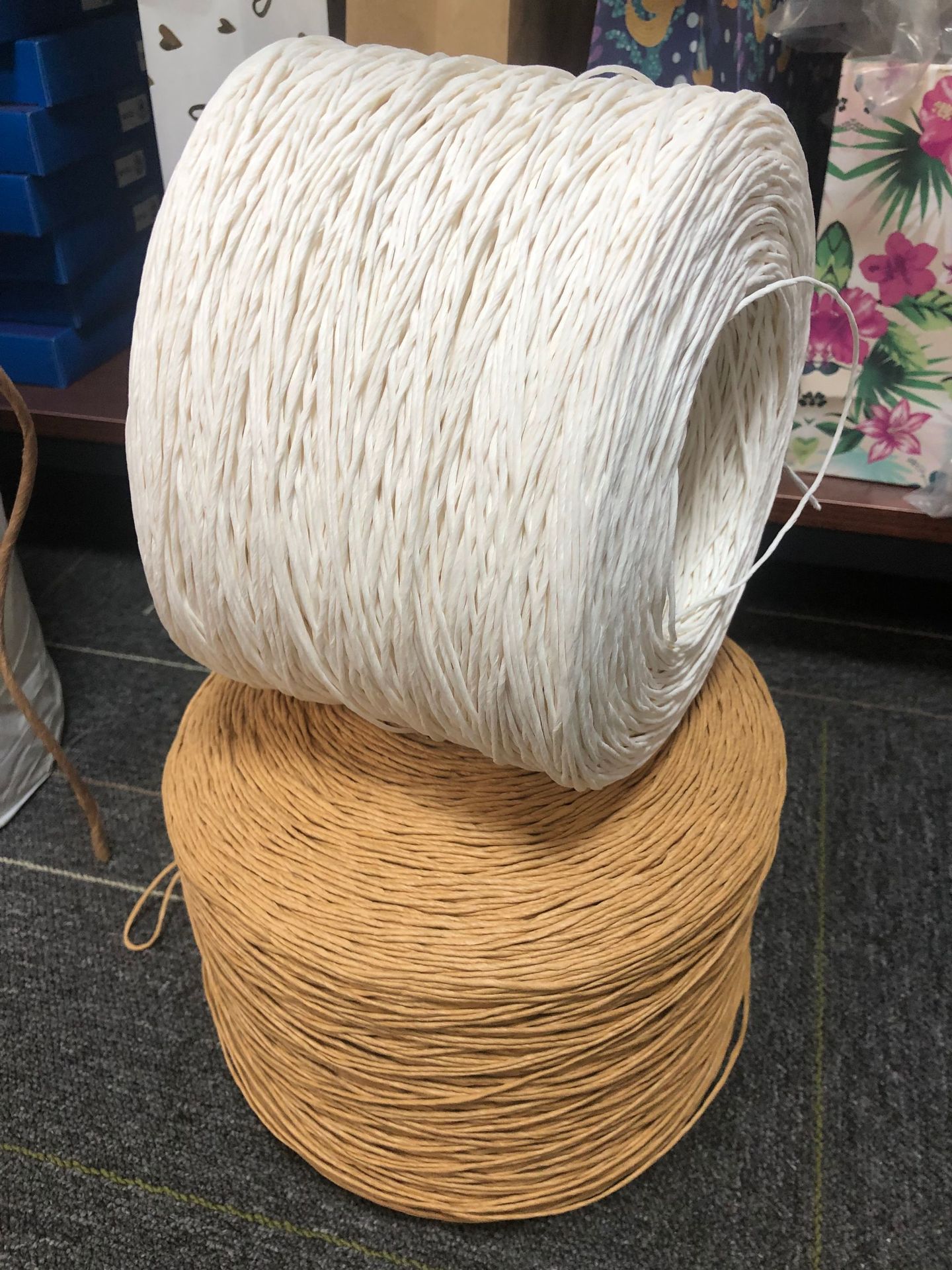 工厂直销环保牛皮纸绳玩具吊牌纸绳纸袋手提绳电缆填充物编织