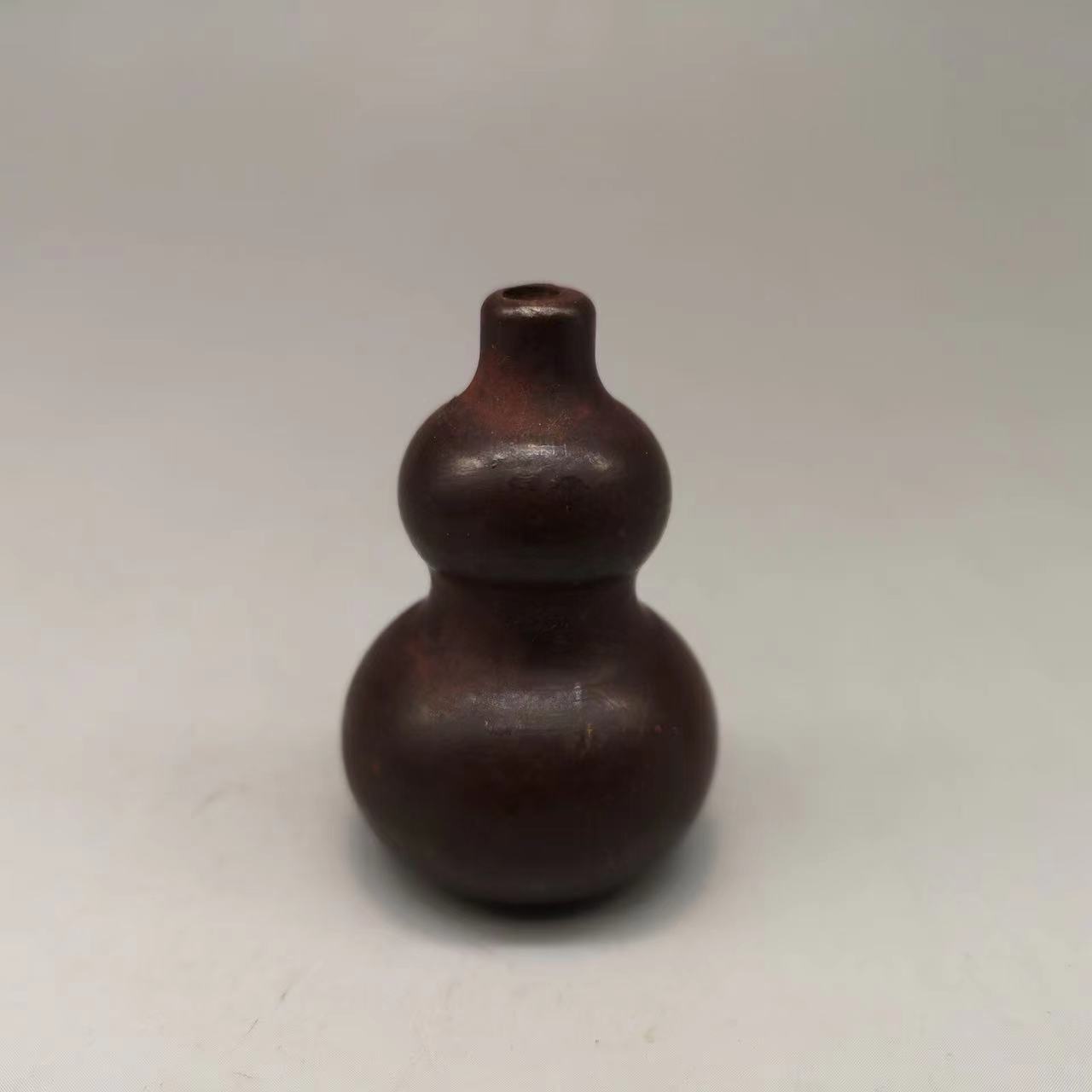 古董古玩批发仿古纯铜加厚紫铜小葫芦摆件铜器乡下收老物件