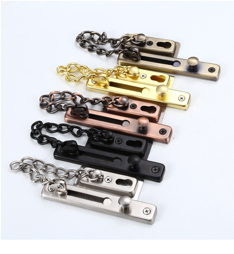 免打孔门扣防盗锁扣防盗链门链防盗扣防盗门栓链锁门插销