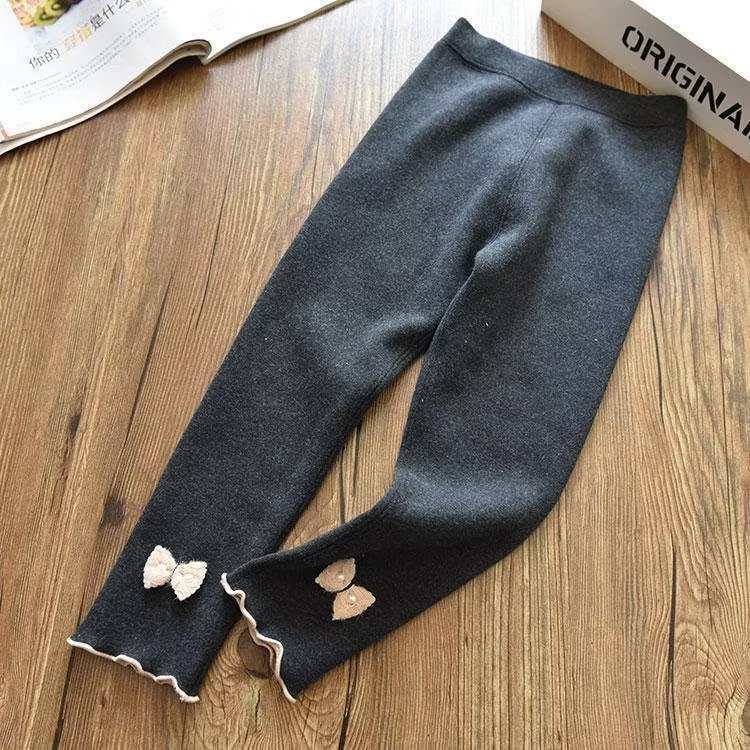 女童秋冬打底裤加绒加厚中小童女孩长裤儿童保暖裤外穿棉裤童装潮
