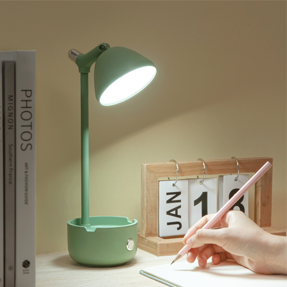 Table Lamp Bracket Simple Table Lamp USB Charging Temperature Adjustment Brightness LED Eye Protection Office Learning Ornaments Small Light