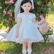 女童礼服公主裙超仙一周岁生日纱裙洋装花童婚礼小女孩礼服蓬蓬裙