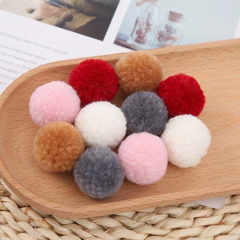 Color Imitation Wool Fur Ball Imitation Lamb Pompons Fur Ball Ornament Accessories Hairy Ball Pendant Clothes Accessories Wholesale