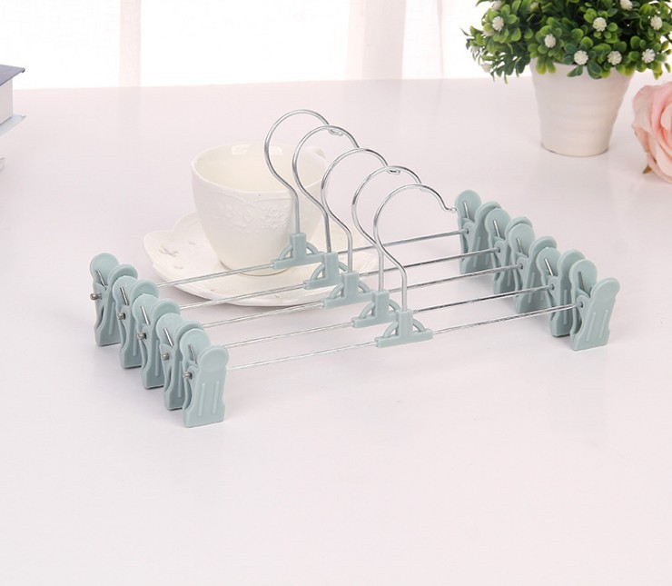 Non-Slip Plastic Trousers Clip Non-Marking Pants Rack Pants Clip Skirt Clip Underwear Hanging Home Clothing Store Hanger