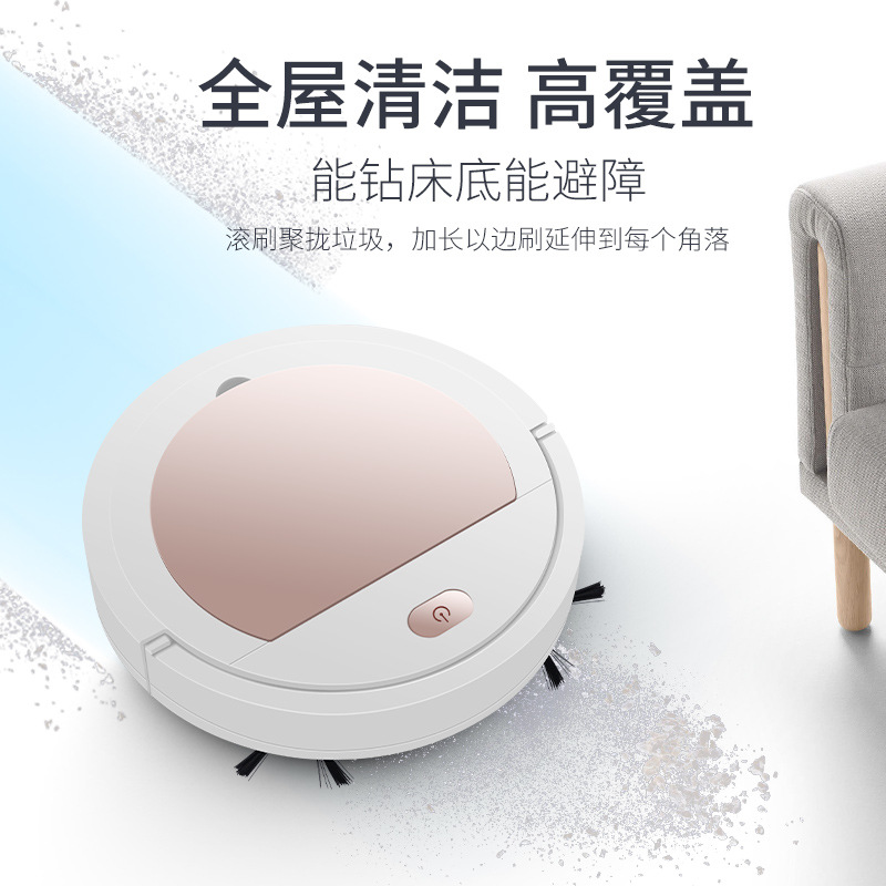 Sweeping Robot Automatic Household Lightweight Smart Bed Bottom Cleaning Machine Usb Rechargeable Mopping Vacuum Cleaner