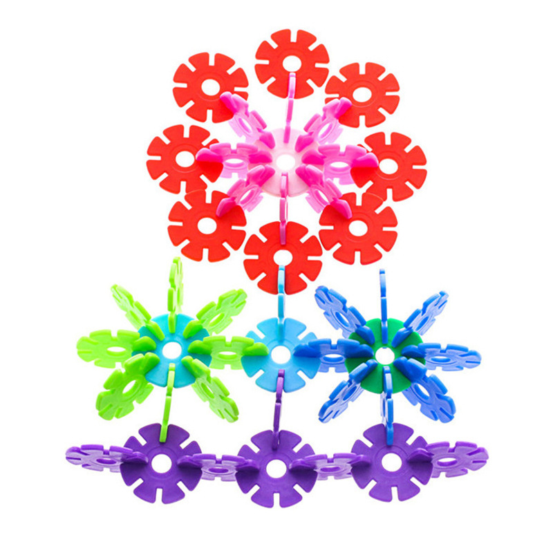 批发大号雪花片积木益智塑料积木拼装玩具幼儿园宝宝启智力拼插片