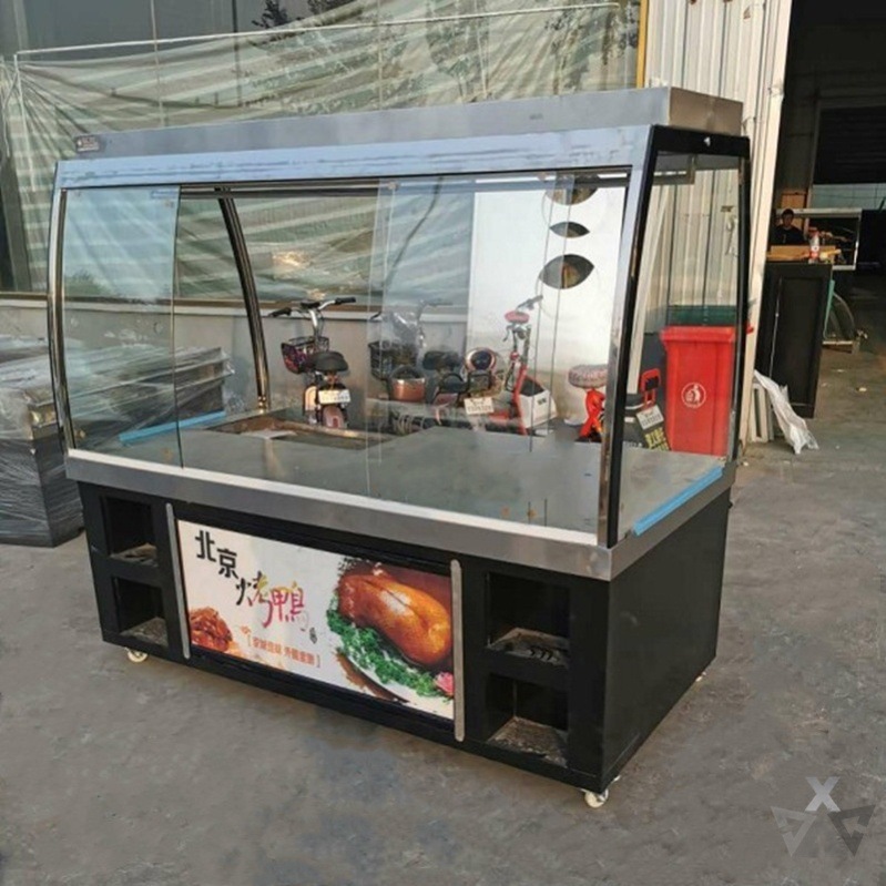 烤鸭保温加热柜北京烤鸭保温保鲜柜展示烤肉柜卤菜柜商用展示柜