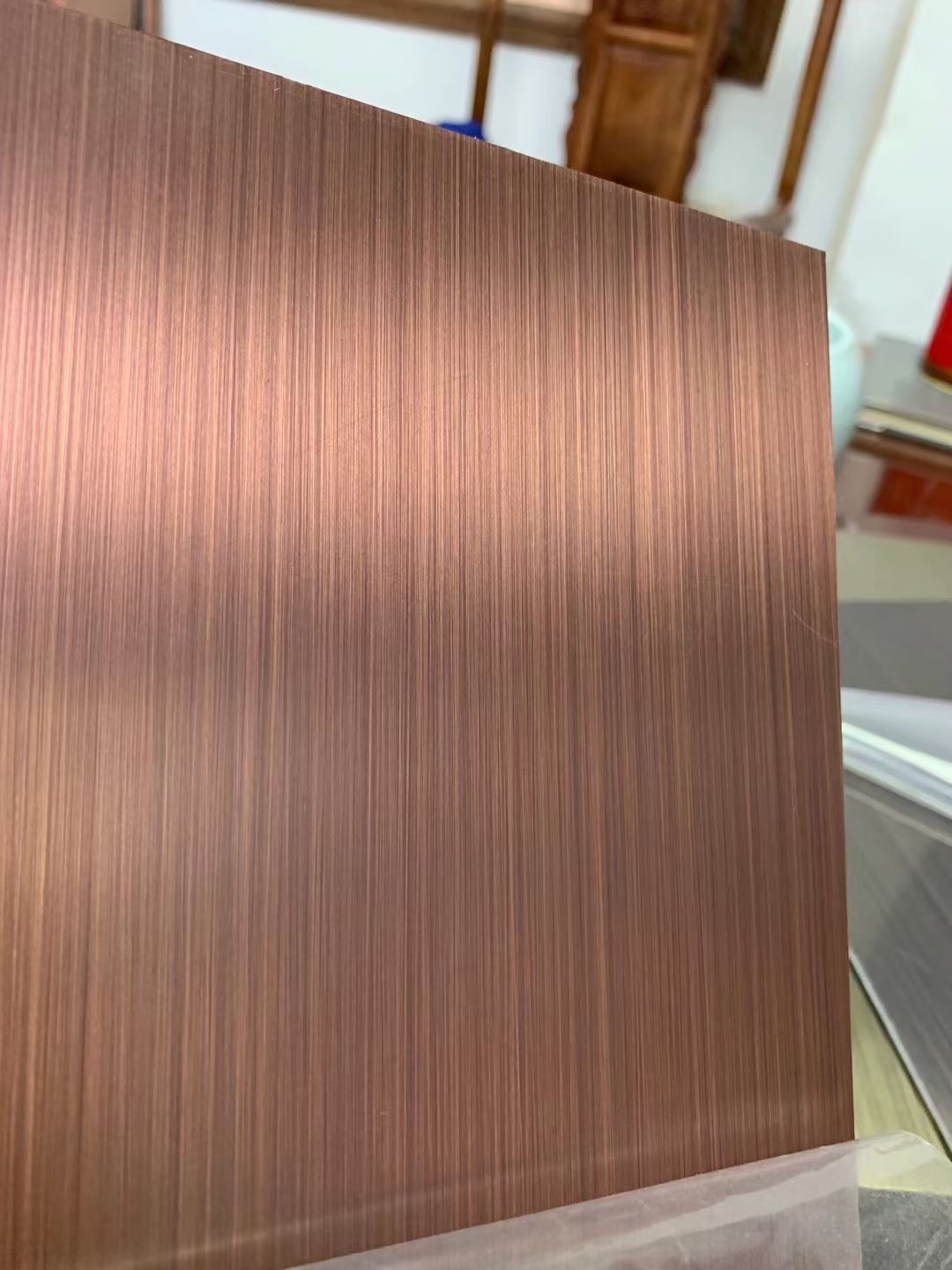 304直拉丝哑面抗指纹黑钛金 缎纹香槟电镀玫瑰金不锈钢墙面装饰板