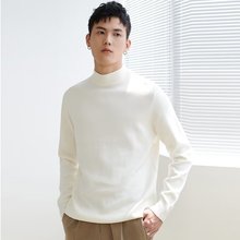 半高领毛衣男2023新款韩版基础款修身多色针织上衣