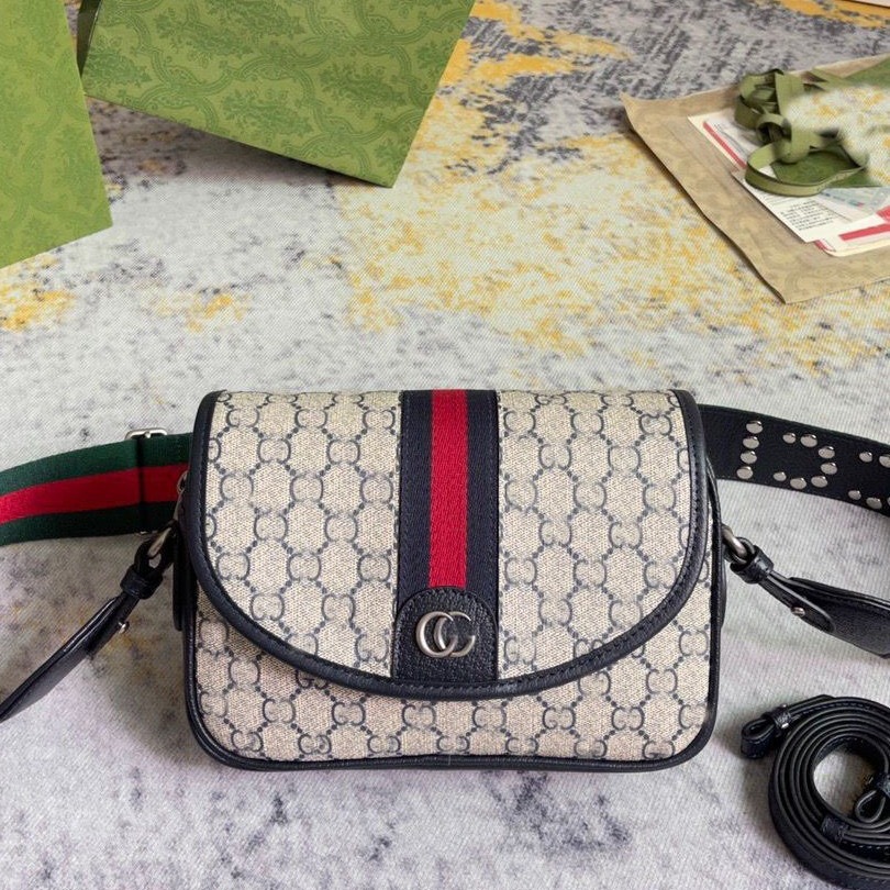 复古24新款酷奇单肩斜挎包ophidia系列肩背包g家男女通用帆布外贸