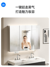 xy镜柜挂墙式卫生间镜子智能除雾浴室镜子置物柜单独带灯