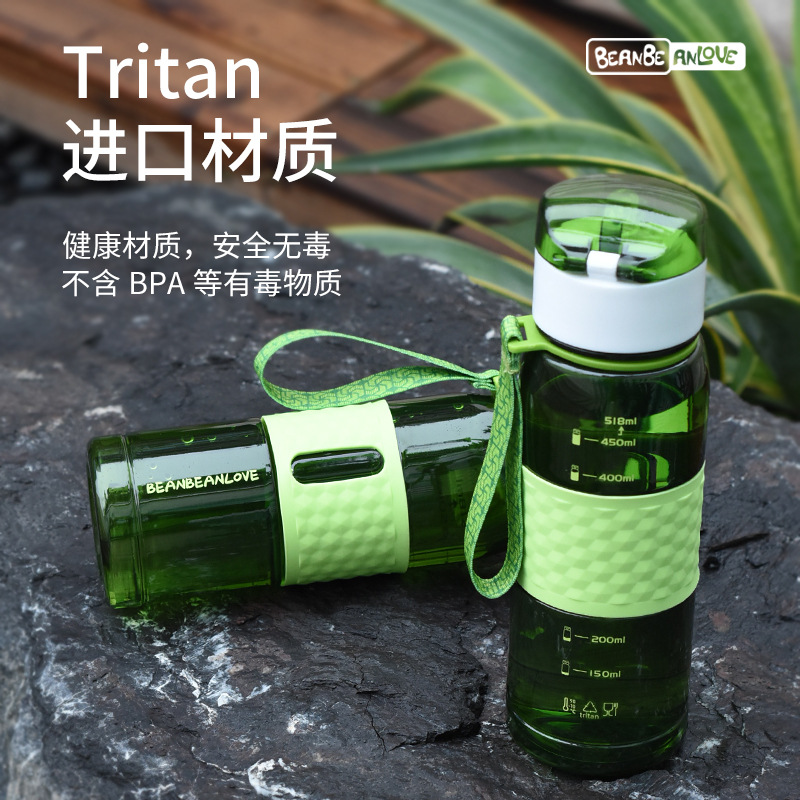 运动杯tritan夏季健身耐高温吸管直饮便携水杯时尚大容量塑料杯批