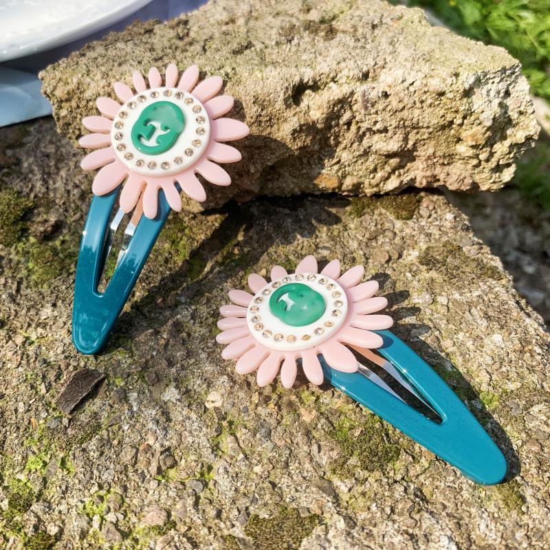 g家新款太阳花彩色发夹女可爱甜美风发卡网红小众一字夹bb夹-阿里巴巴