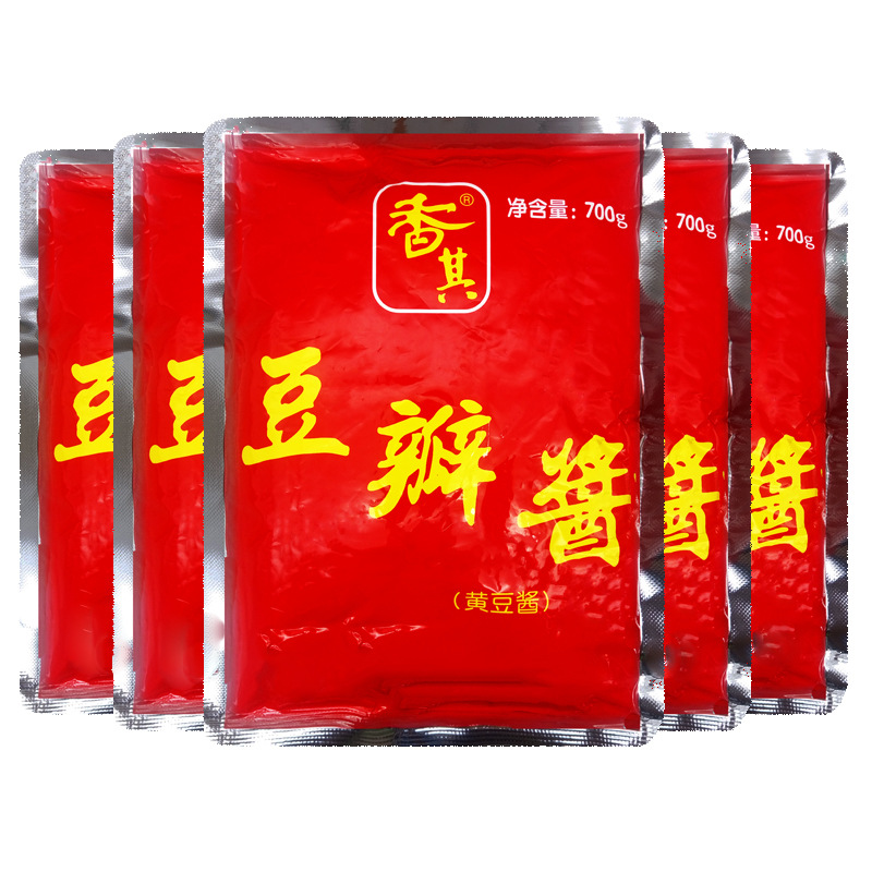香其豆瓣酱东北大酱香其酱黄豆酱大豆酱蘸酱菜700gx3袋