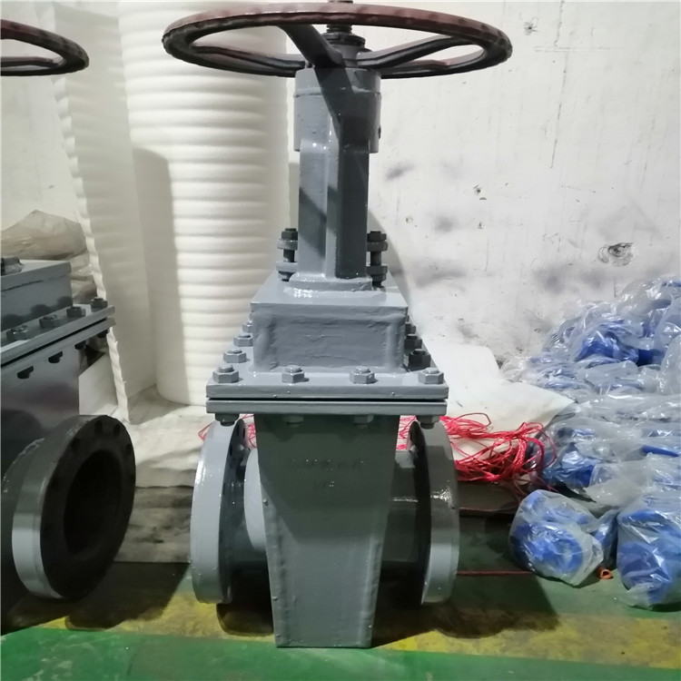dn500 双闸板衬胶闸板阀 z42j-10c z42j-16c 铸钢内全衬胶闸阀