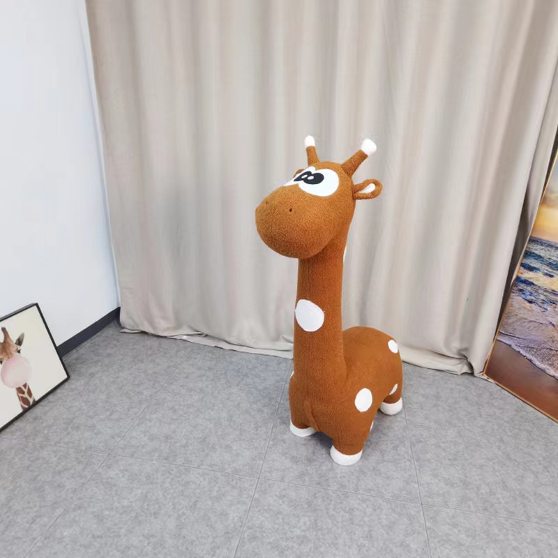 Giraffe Stool Cartoon Big Eye Cute Pet and Animal Stool Living Room Bedroom Shopping Mall Decoration Housewarming Gift Stool Wholesale