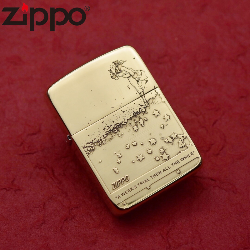 zippo之宝打火机1941b踏青点烟风女