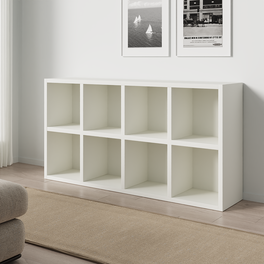 八格柜书架置物架落地自由组合格子柜客厅置物柜学校矮柜储物柜