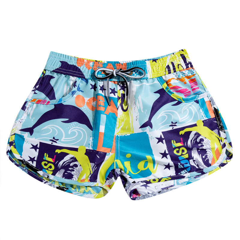 一件代发沙滩裤男可下水泡温泉游泳裤水上乐园海边度假套装宽