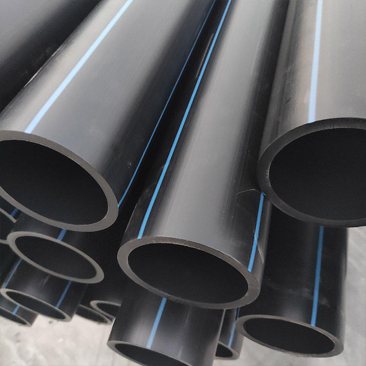 pe给水管厂家供应自来水管大口径排水管拖拉管实壁管下水管道现货