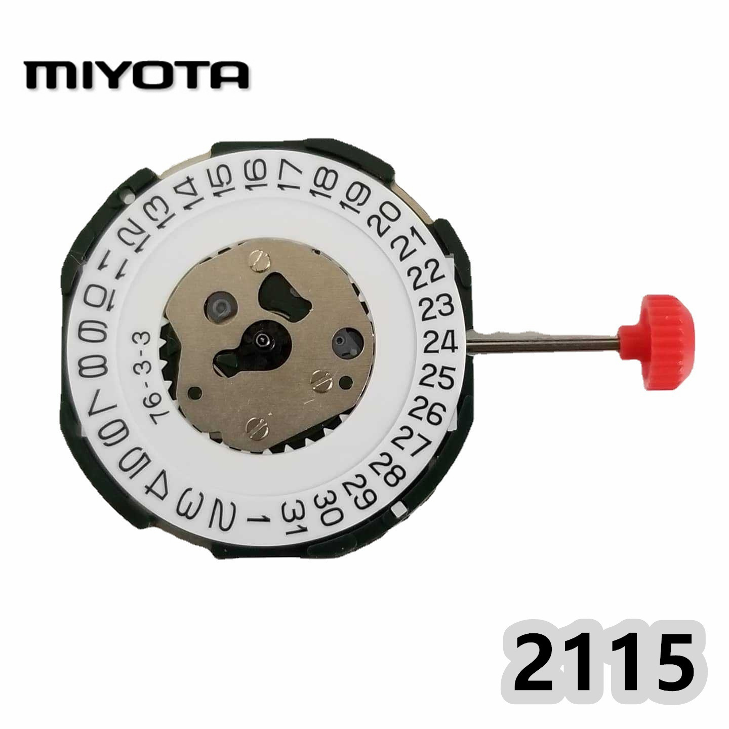 现货日本原装美优达miyota 2115石英机芯 2035机芯 单历6点日历