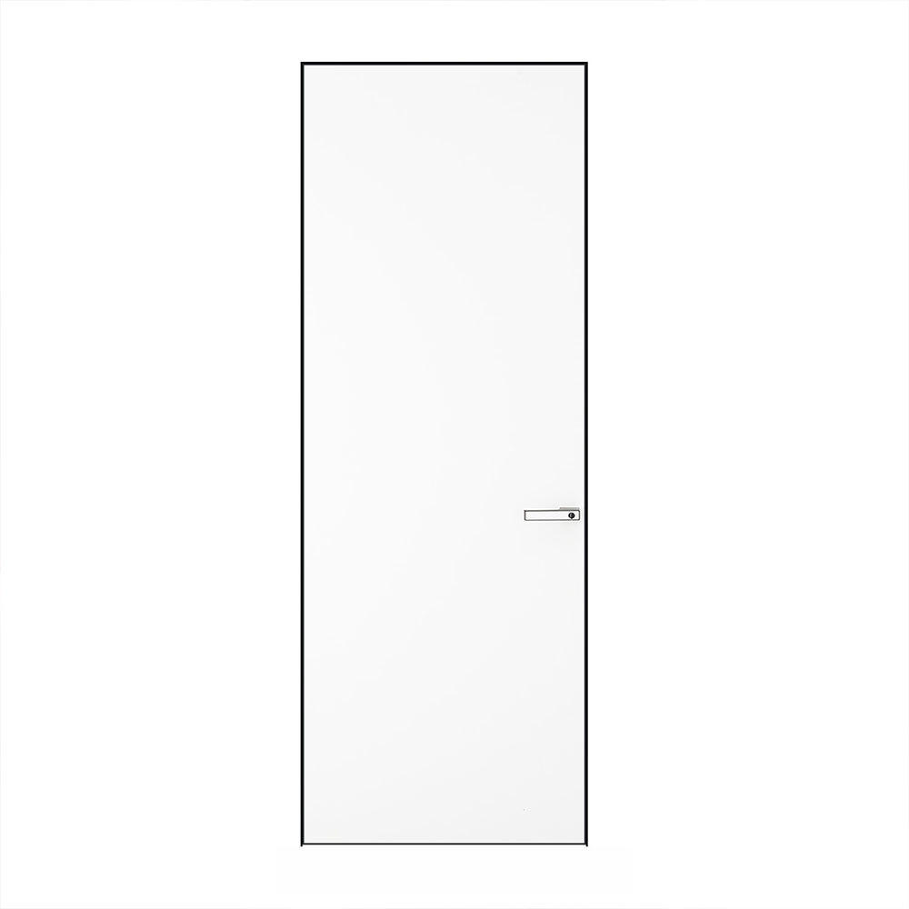 2022新款简约窄框房门室内门极简白色隔音防火防潮铝木门无框门