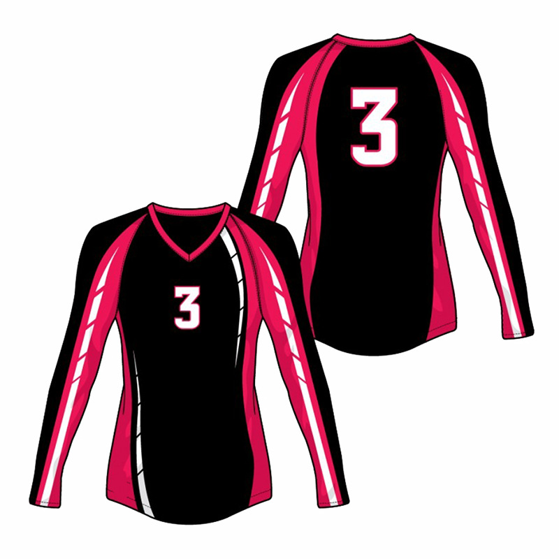 长袖排球服定制男女运动队服夏速干气排球服套装排球衣专业比赛服