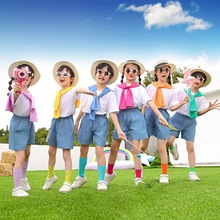 幼儿园毕业照小学生女童大合唱演出服六一儿童节团体男童表演服装
