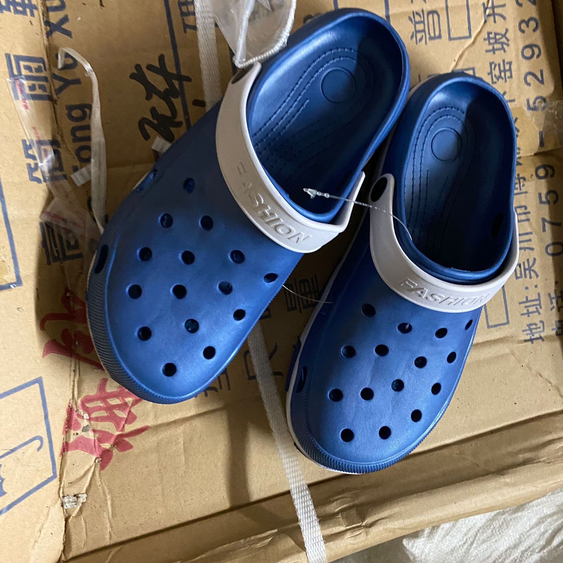 eva轻泡猪笼鞋 大头洞洞鞋 男士素色简约网状透气手术防静电网鞋