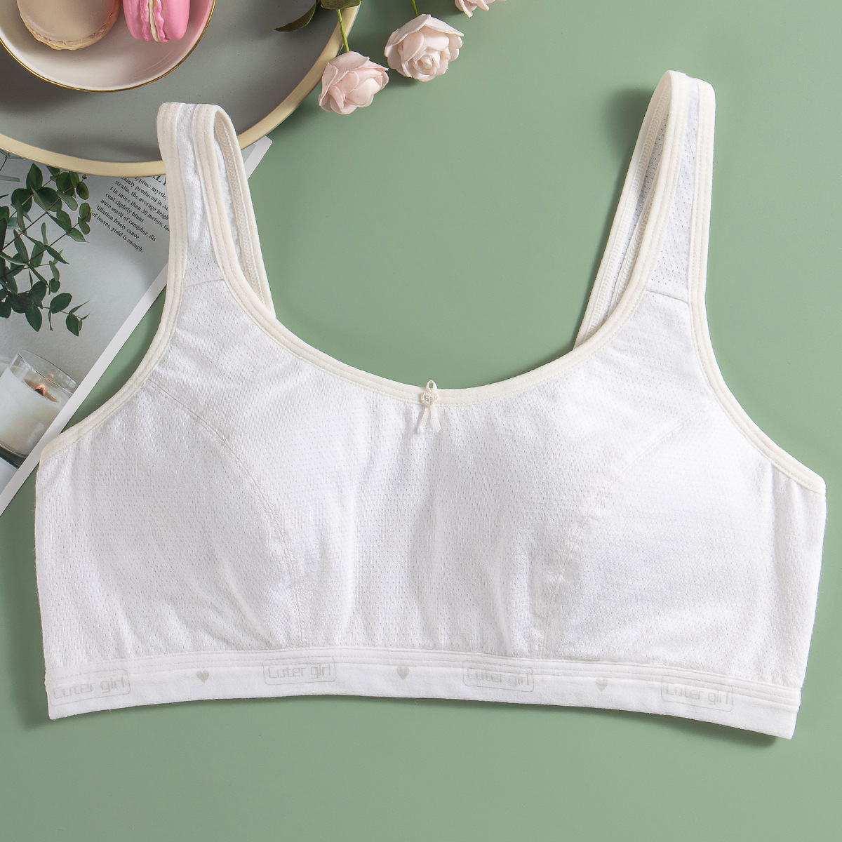 奥美芬新款少女发育期12-15岁内衣 初高中生女中学生文胸女童背心