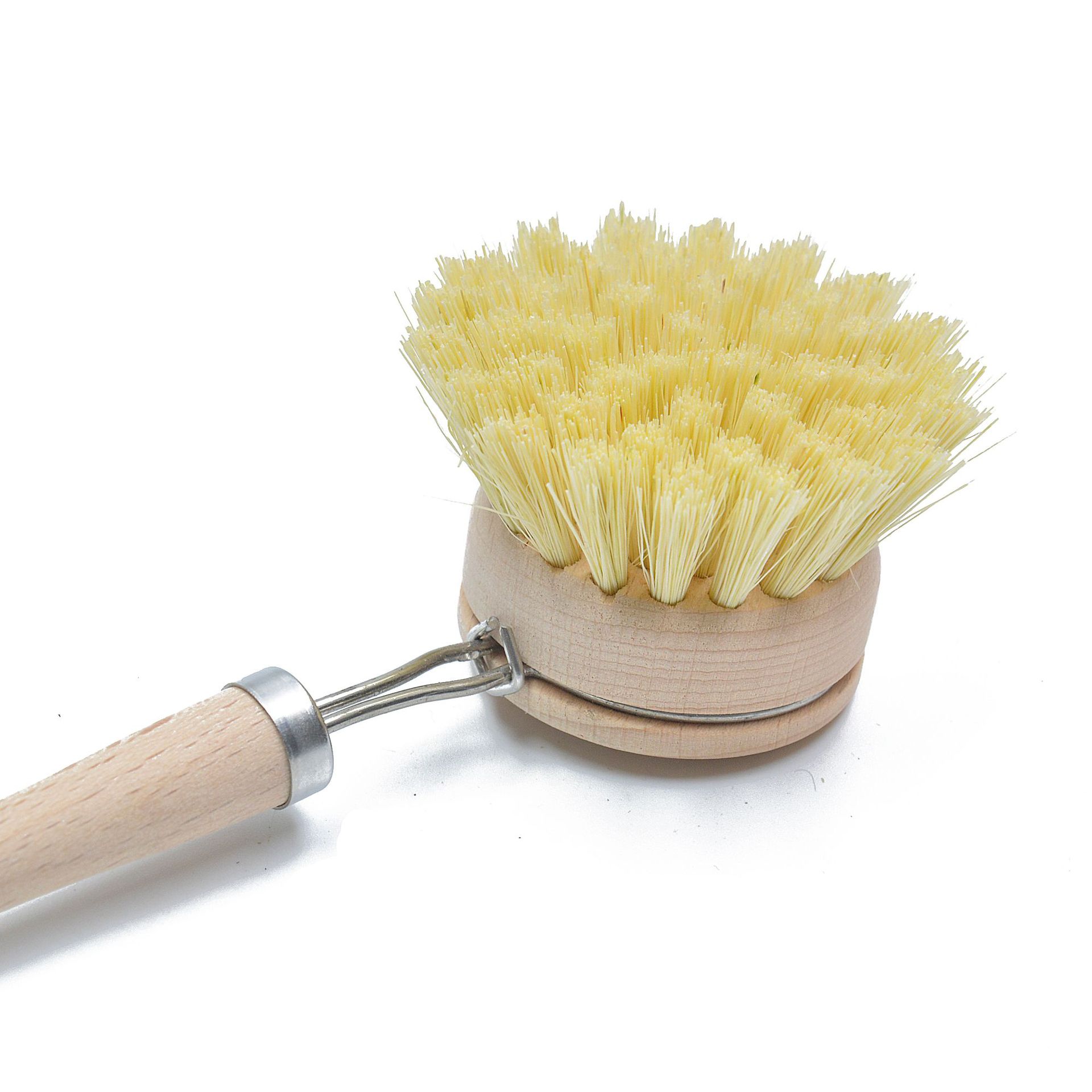 剑麻榉木锅刷 长柄锅刷子厨房用刷 清洁洗碗洗锅刷现货库存