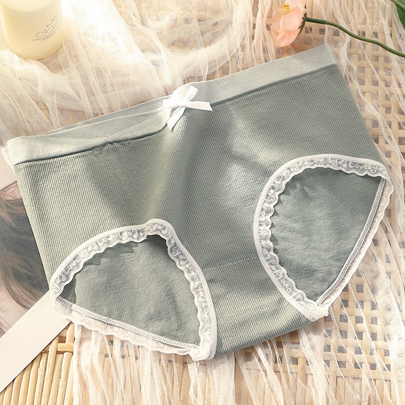 Women's Underwear Cotton Mid Waist Seamless Underwear Four Seasons Graphene Breathable Japanese Girl Briefs Wholesale