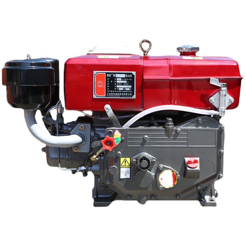 常州柴油机单杠水冷小型-匹马力手扶拖拉机农用船用发动机电动