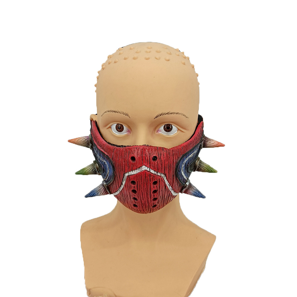 亚马逊热销款梅祖拉面具塞尔达传说荒野之息游戏周边乳胶半脸面具