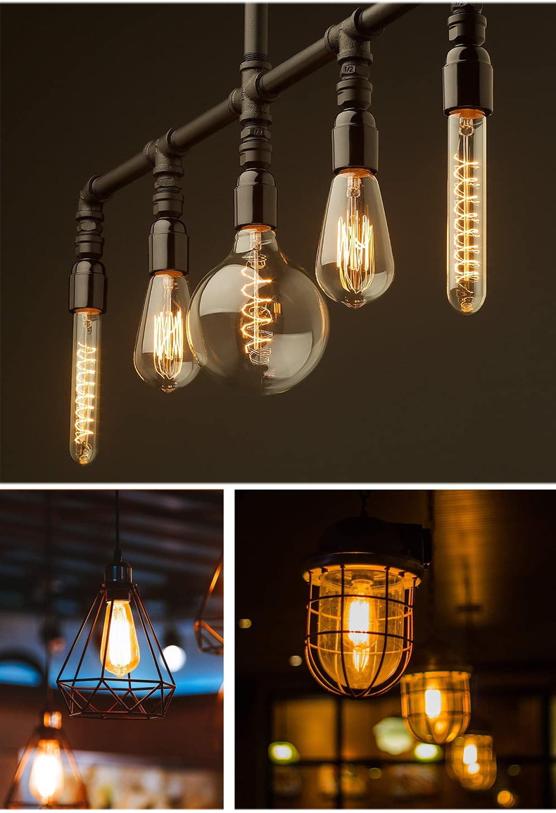 爱迪生复古钨丝灯泡 造型艺术灯 酒吧餐厅装饰白炽灯灯泡现货批发