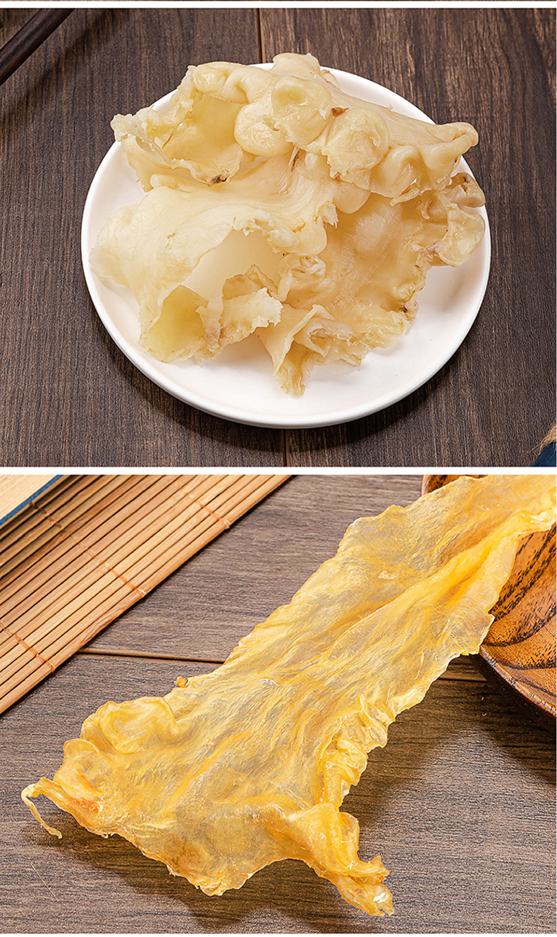 80头鳕鱼胶一手货源 黄花胶鱼胶干货滋补品批发深海鳕鱼胶花胶发