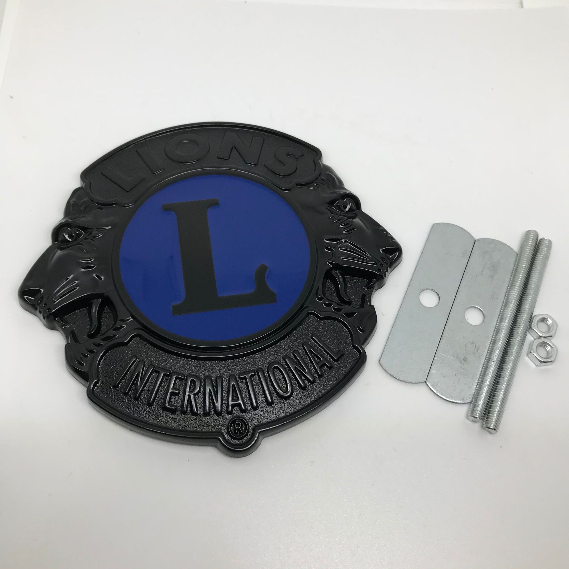 狮子会车标 lions会标徽章纪念品汽车改装车头中网标复古版车贴标