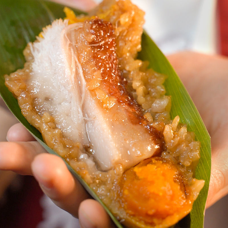 五花大肉粽 七龙珠网红肉粽 蛋黄肉粽长条大粽大肉粽子端午节