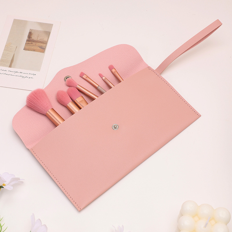 Ins Super Popular Nude Pink 7 12 Makeup Brushes Set Super Soft Powder Brush Eye Shadow Brush Beginner Beauty Tools