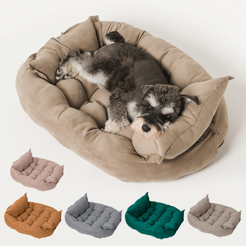 Cross-Border Hot Pet Pad Multifunctional Folding Nest Dog Bed Dog Mat Cat Nest Sofa Bed Winter Multipurpose Kennel