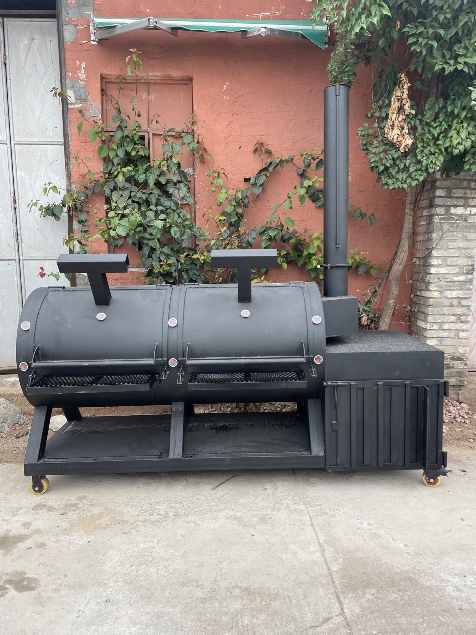 出口美国德州烟熏户外果木烧烤炉烧烤架-阿里巴巴