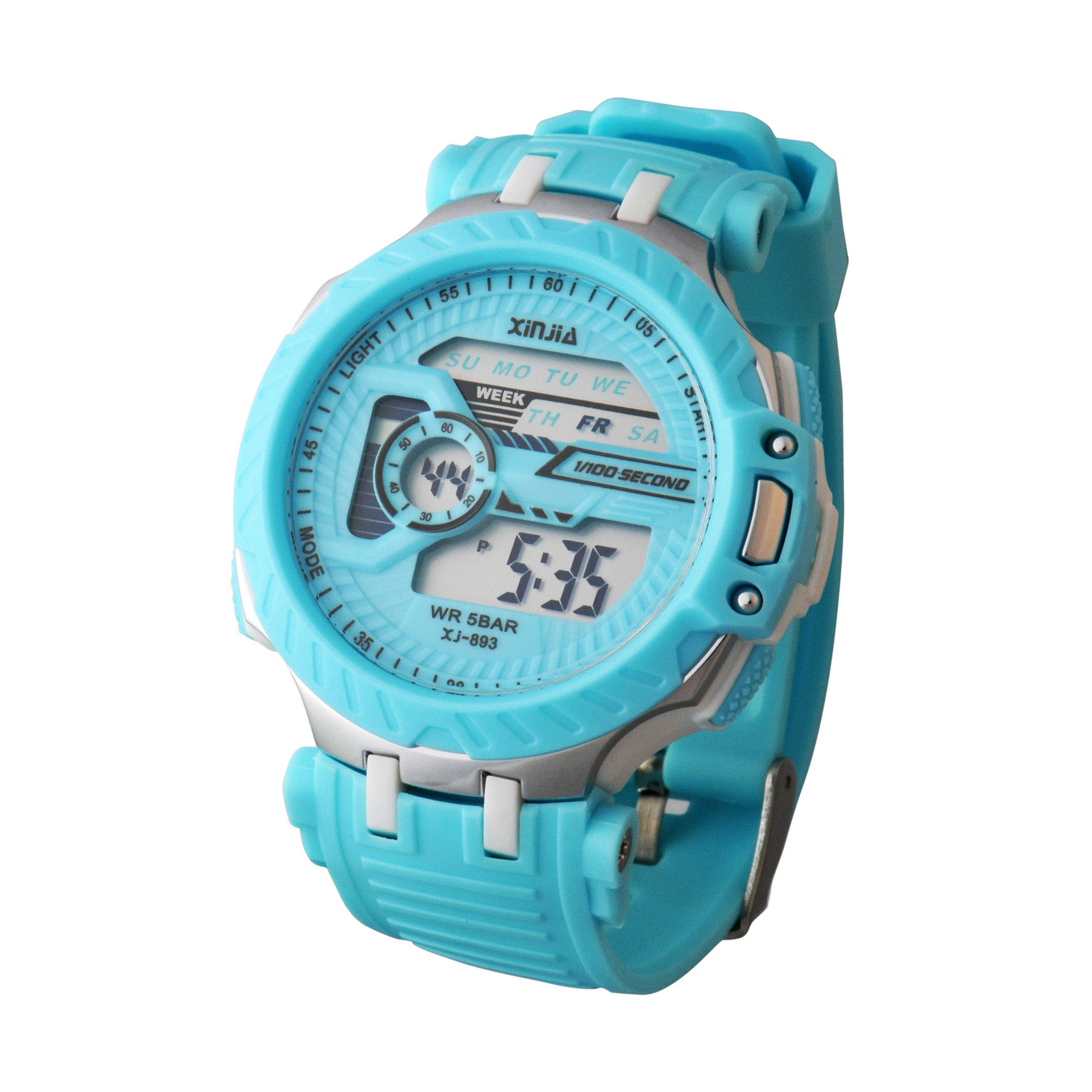 Xinjia Student Watch Luminous Fashion Waterproof Plastic Electronic Meter Sports Watch Can Be Customized