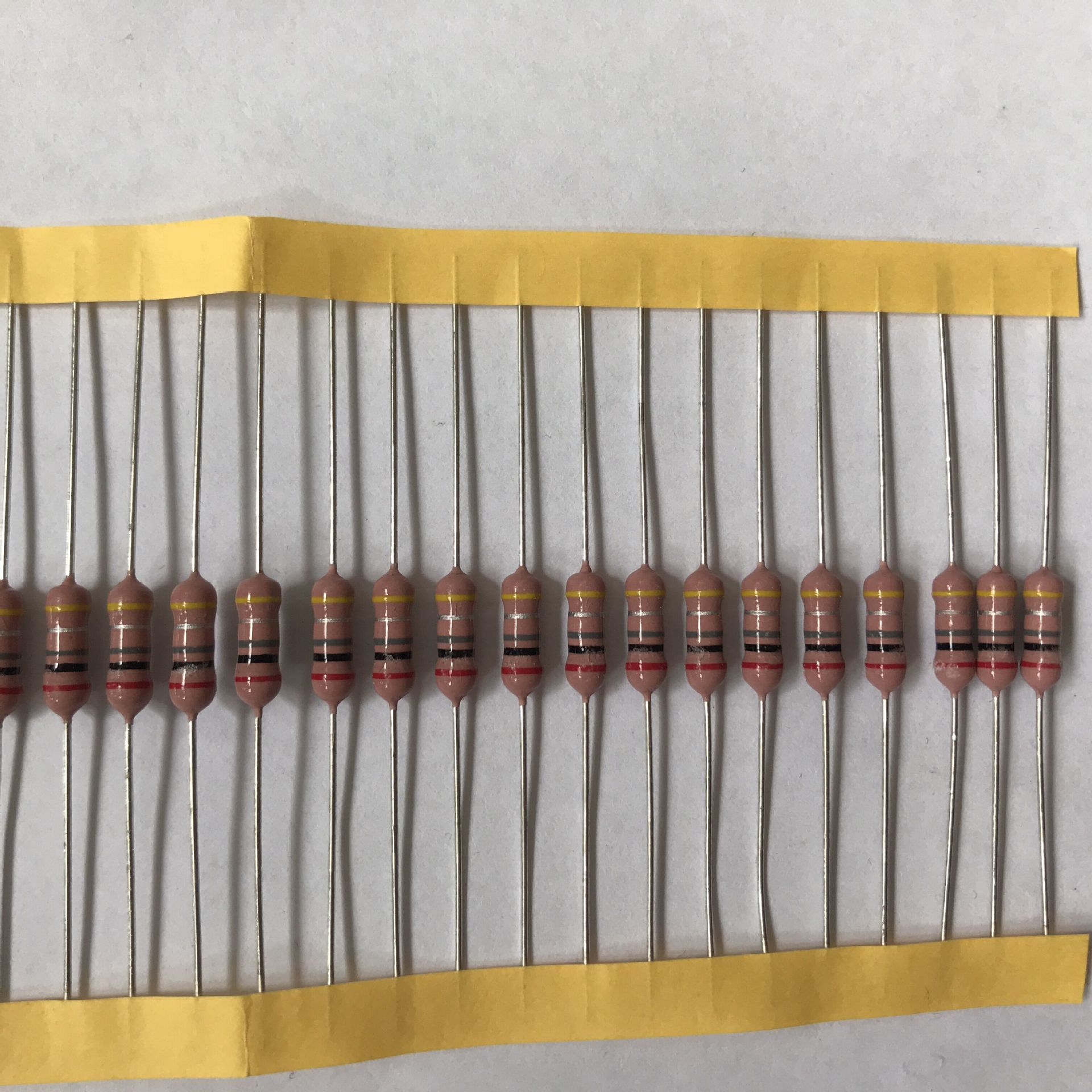 5w 9*3mm  -5% 粉色  阻值2g欧姆高压玻璃釉电阻0.