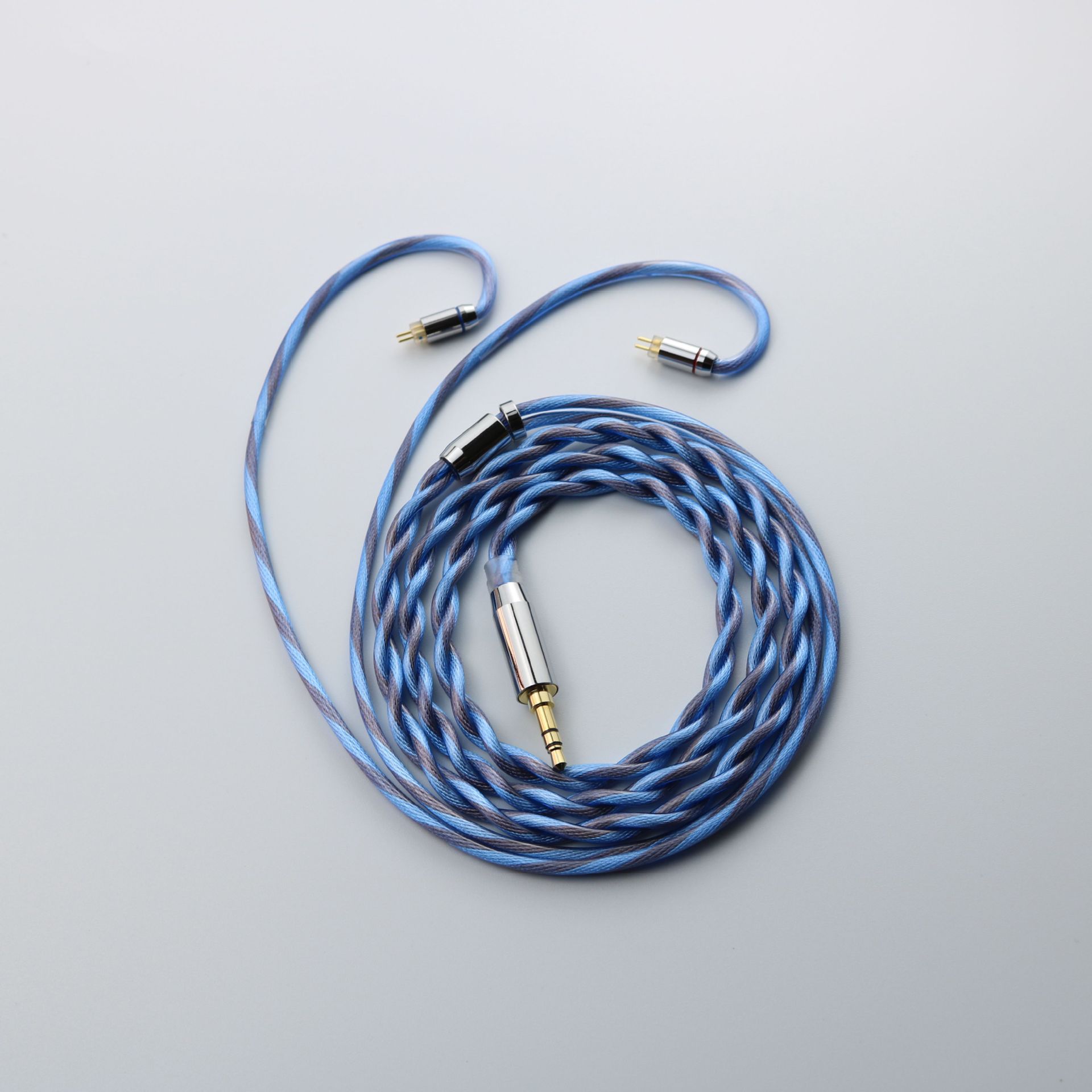4股单晶铜镀银同轴线,litz结构设计hifi耳机升级线mmcx  0.78