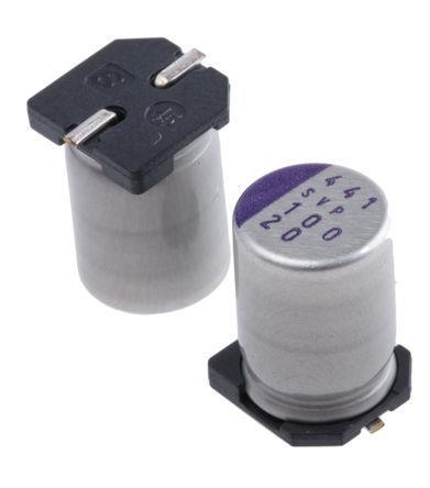 25svpf82m 松下固态smd铝电解电容 82uf 25v ±20% Φ8*7mm
