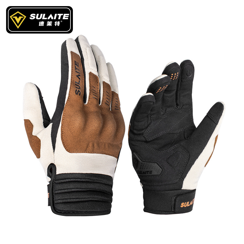 Speedite G3 Motorcycle Riding Gloves Spring and Summer Full Finger Stairs Cloth Breathable Pvc Boxing Protective Conductive Touch Screen Gloves