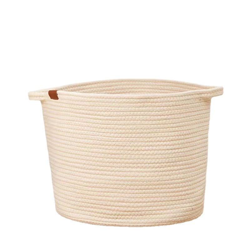 Nordic Ins Cotton Thread Storage Basket Bedroom Changing and Washing Clothing Toys Dirty Clothes Basket