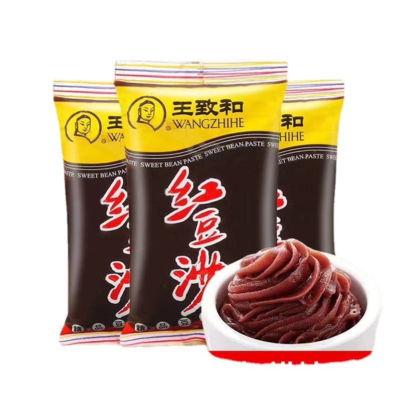 王致和红豆沙现货优惠批发350g袋装正宗馅泥豆沙馅家用500g红豆沙